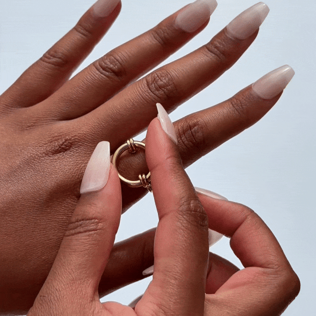Over It Spinner Ring for Anxiety  Calming Fidget Jewelry